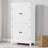 Luxury 4-Door Bathroom Floor Cabinet, 43.3" Freestanding Storage Unit with Adjustable Shelf, Multi-Organization Cabinet for Bathroom & Office-209740196
