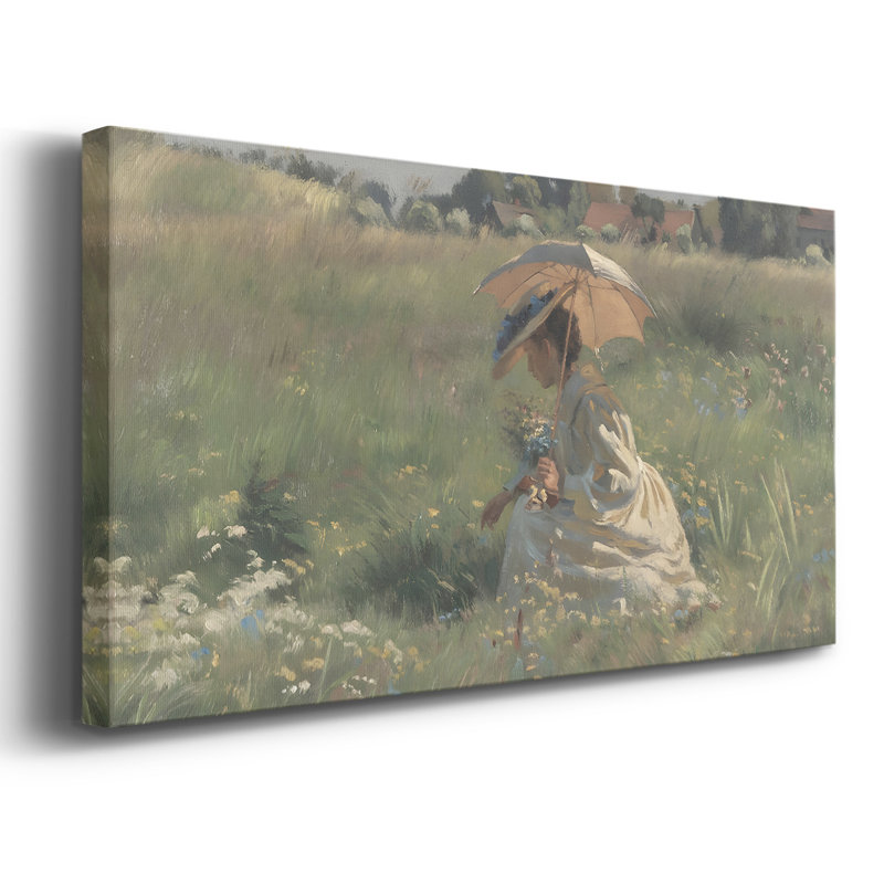«Landscape Series», reproduction d'art sur toile encadrée, H 21 po x l 41 po, Doré