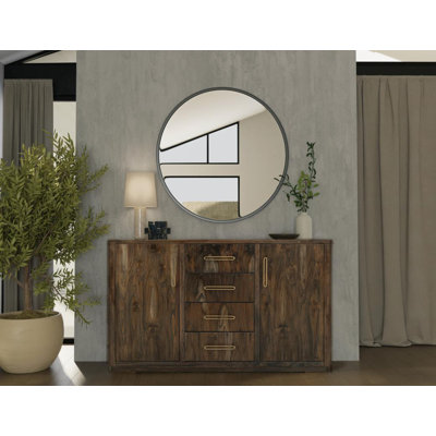 Balam 4 Drawer & 2 Door Buffet, Dark Brown