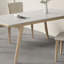 Table et chaise de salle à manger moderne de style crème-105295614