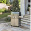 Saber 3-Burner Propane Gas Grill with Cabinet