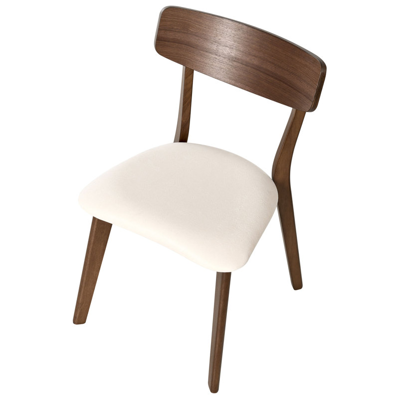 46cm H Fabric Upholstered Low Back Side Chair, White