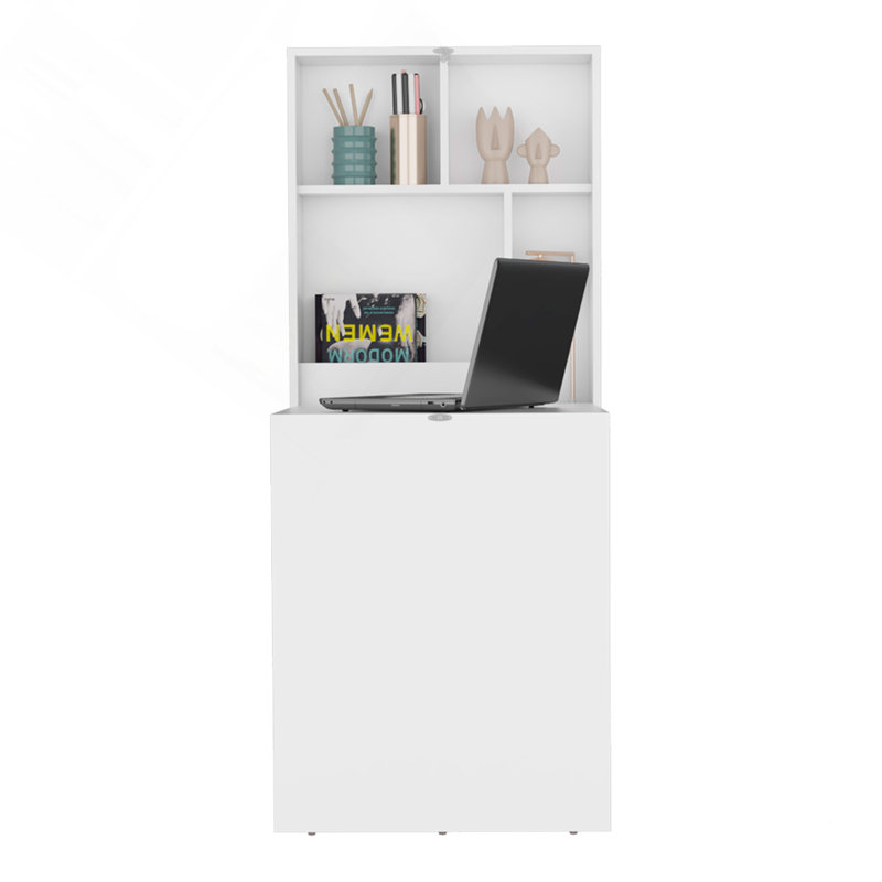 Table flottante, bureau, blanc