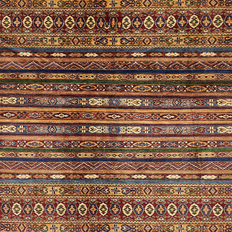 15 - Tapis abstrait moderne 598, Carré 6 pi