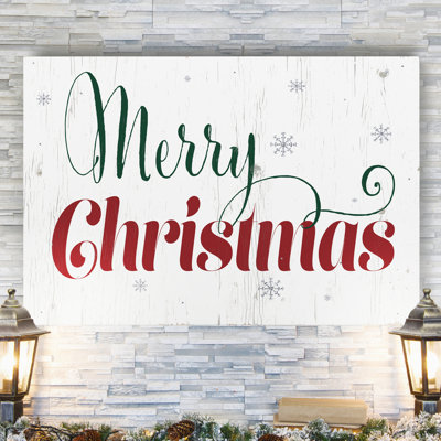 « merry christmas »-impression d’art textuel sur toile
