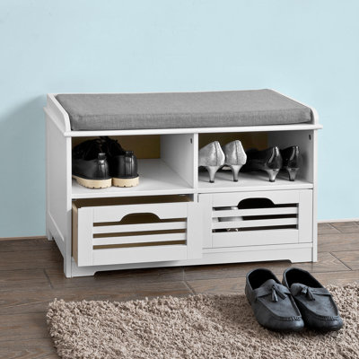Segars Polyester Upholstered Storage Bench