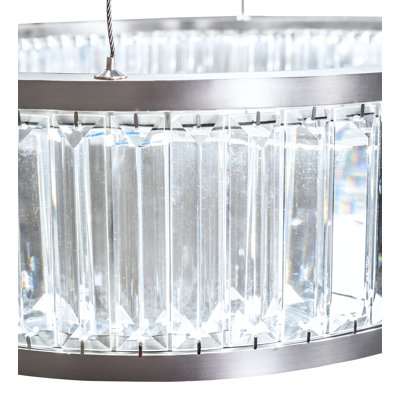 60" Long Beckam 3 Light Cascading Pendant