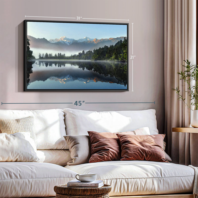 Nature "Réflexion du lac Matheson", H 31 po x l 21 po