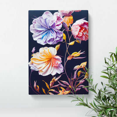 Fanciful Flowers - Wrapped Canvas