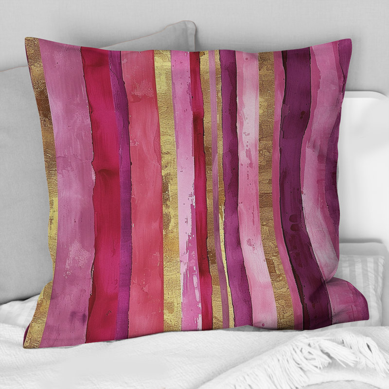 Coussin Magenta, H 16 po x l 16 po