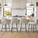 Cenko Set of 4 Upholstered 26.5'' Counter Stool
