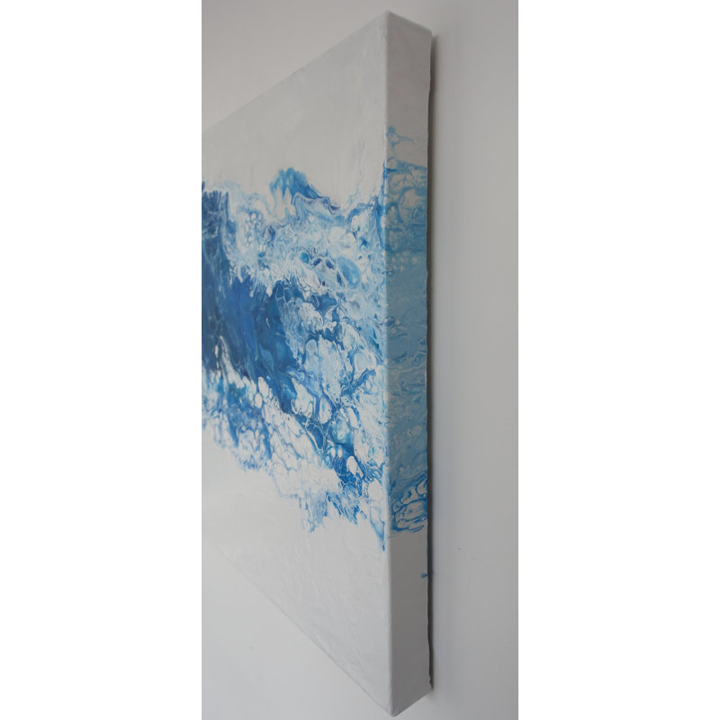 'Cascading Surf' - Wrapped Canvas Painting Print