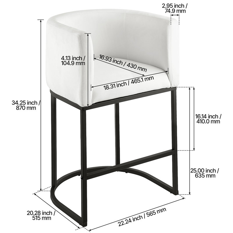 Ensemble de 3 tabourets de bar