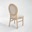 Chaise rembourrée avec pieds en bois