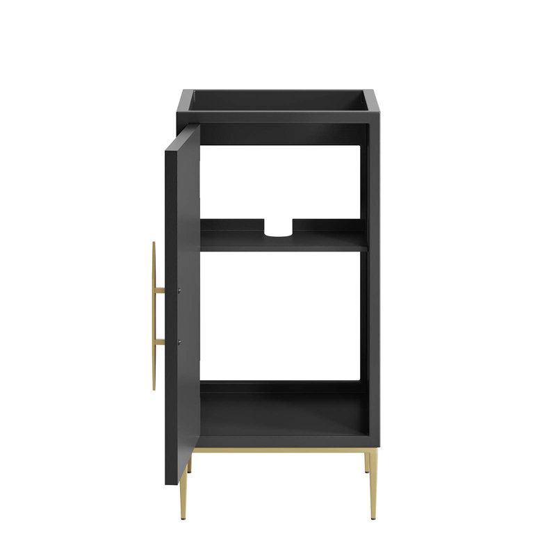 Modway 16.5" Single Bathroom Vanity Base Only in Black