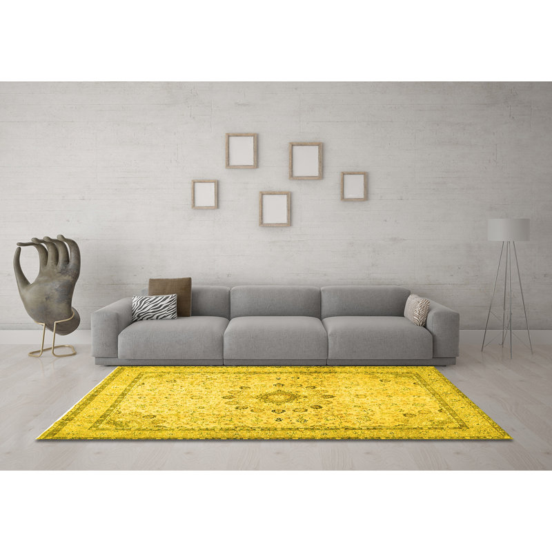 Maylyn Washable Oriental Indoor Rug, Round 3'