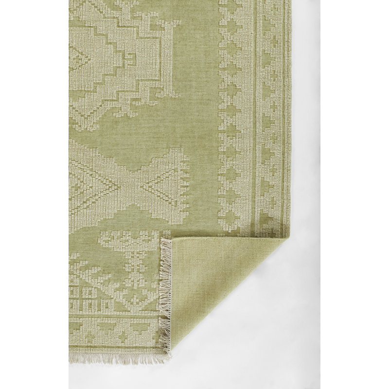 Momeni Bristol Traditional Medallion Green Area Rug, Rectangle 8' x 10'
