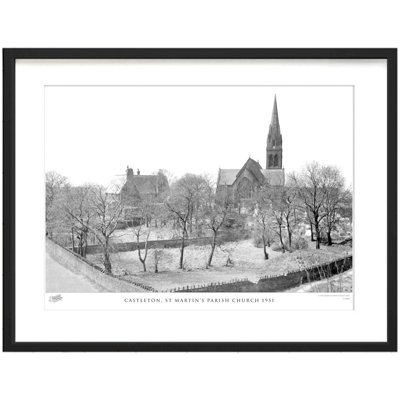 Castleton, St Martin's Parish Church 1951 1 Piece Single Picture Frame Wall Art