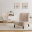 Fauteuil de chambre rembourré moderne gris Intersect II