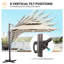 Parasol en porte-à-faux avec base lestée 11 x 9 pi-1459292732-1459292729