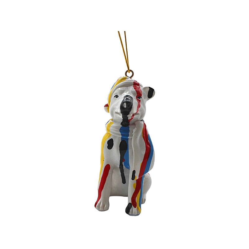 Ornement en forme de chien de vacances Winston Porter Plus