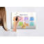 Magnetic Memo Board Whiteboard - 60 x 40 cm - Includes Marker and Magnets - Weekly planner