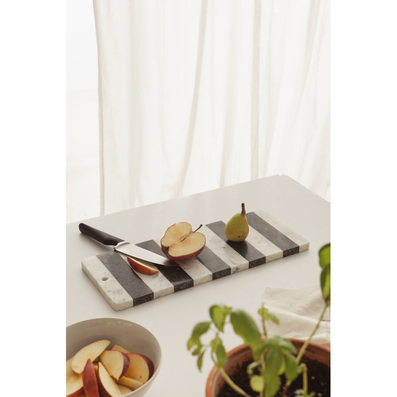 White And Black Marble Cutting Board.