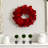 Faux Amaryllis Polyester 22'' Wreath