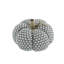 Fabric Pumpkin Ornament with Jute Stem for Thanksgiving & Halloween