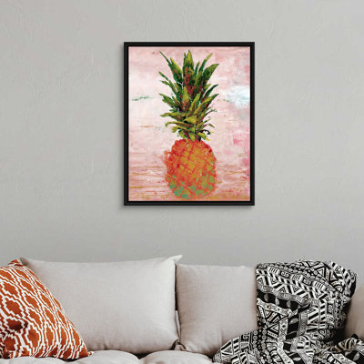 Reproduction d’art sur toile peinte ananas II par Marie Elaine Custer