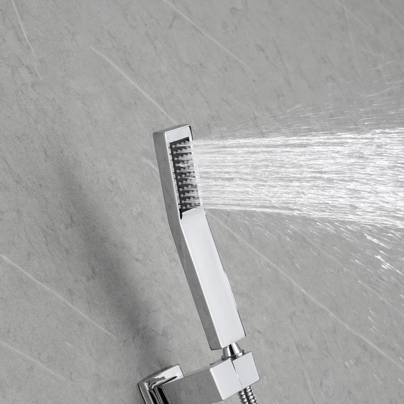 Wall Mounted Shower System with Handheld Shower
