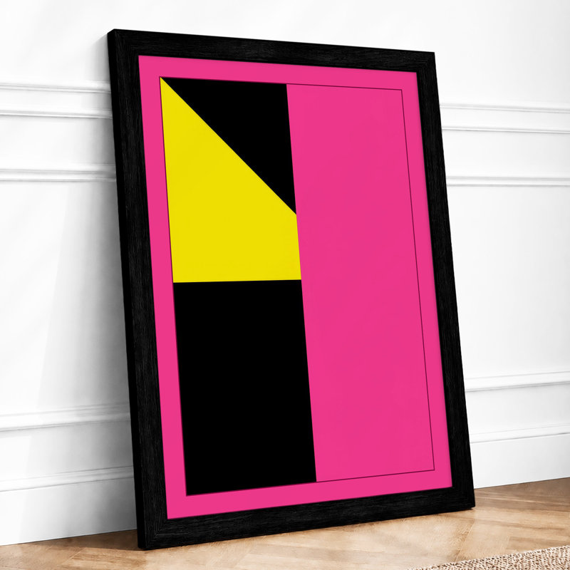 Colour Field Division Geometric - Print, Black, A3 - 42.0 x 29.7 cm