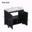 Organisateur de meuble-lavabo 36 "avec lavabo en céramique-374093266