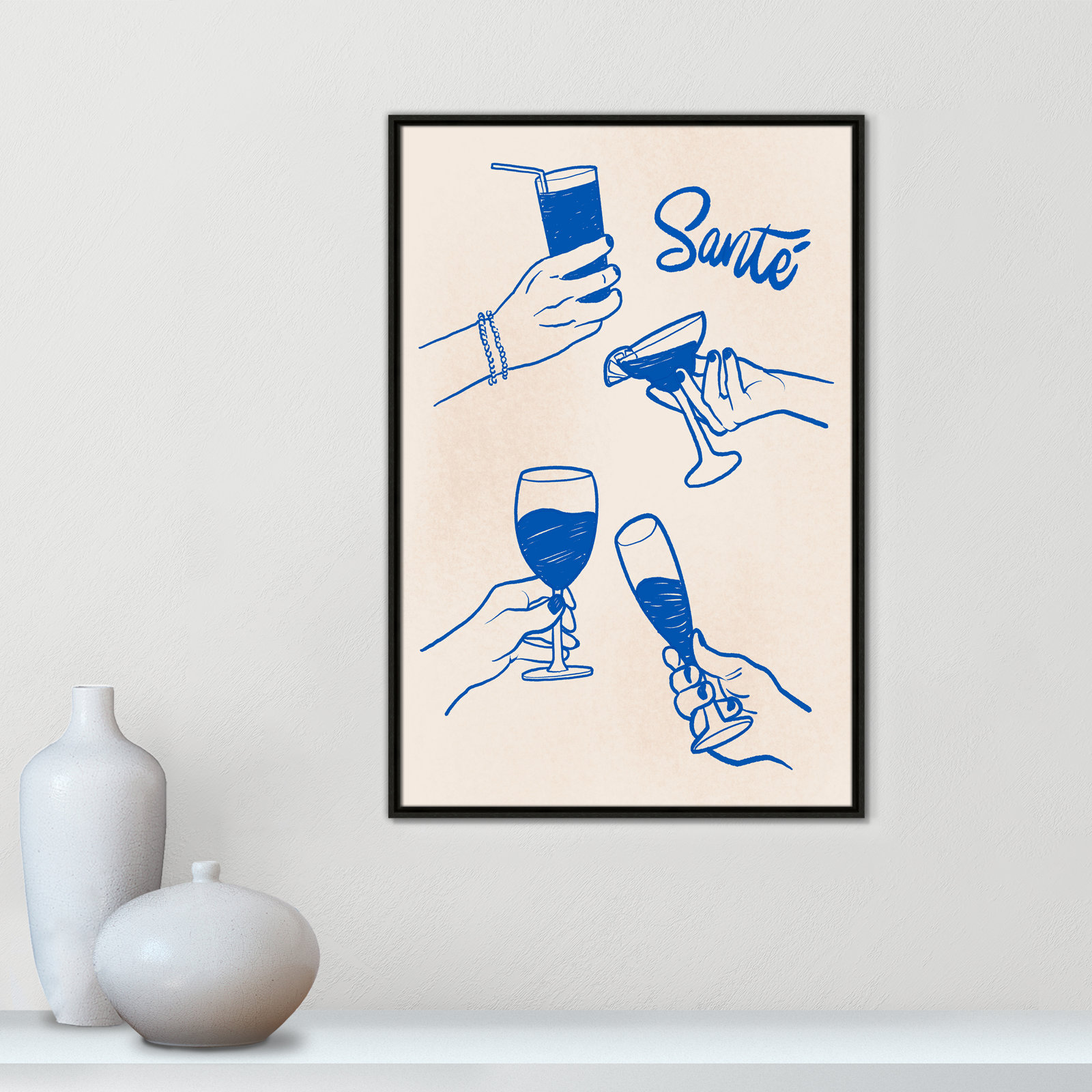 Sante Print by Kimberly Allen, 25.5'' W x 37.5'' H, Espresso Floater