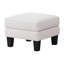 Repose-pieds en tissu beige