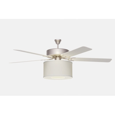 Ceiling Fan Linen Shade 8"D x 15" Dia. (Hand Made) + Fan Adapter kit + FREE Diffuser (Everything Needed In 1 Box)