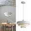 Luminaire suspendu industriel 1 lumière avec abat-jour en métal 3 lumières Stafford
