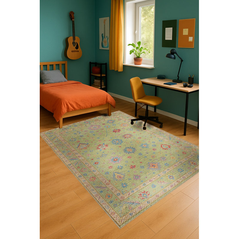Tapis tissé à motif ondulé beige Mosso, 2' x 2'11"