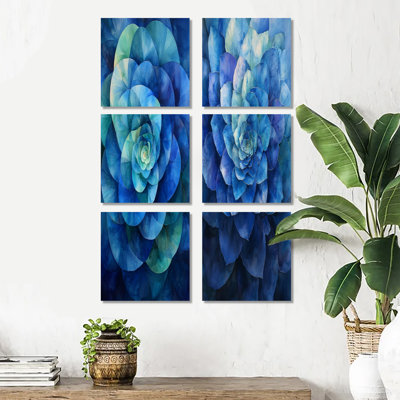 Kamarin - ensemble d'art mural floral de 6