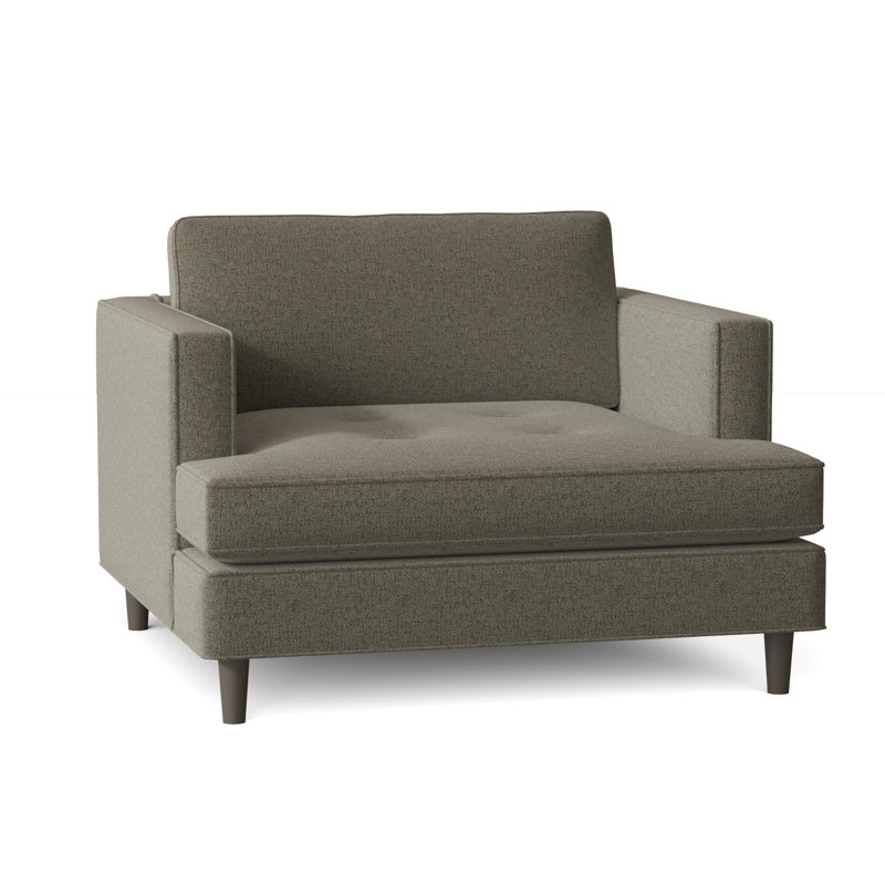 Upholstered Armchair, Vibe Ashen Chenille