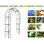 Arche de jardin en métal - noire, idéale pour les lianes et les légumes grimpants, 58 po x 19 po x 98,4 po, supportant 20 lb de concombre