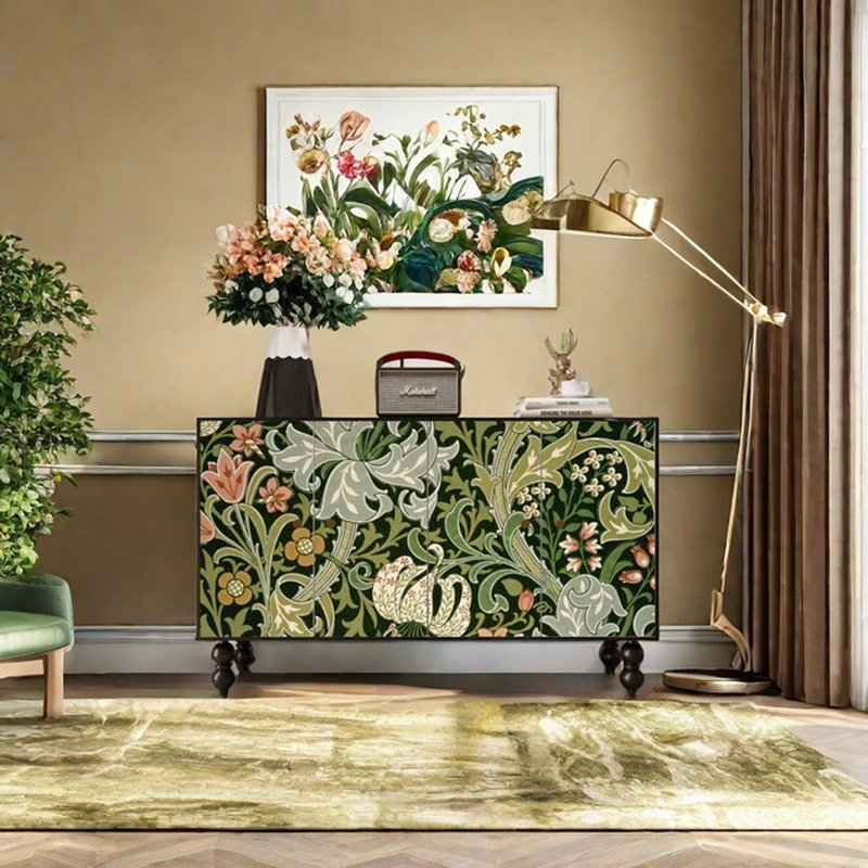 Armoire de rangement grande capacité avec cadre en pin