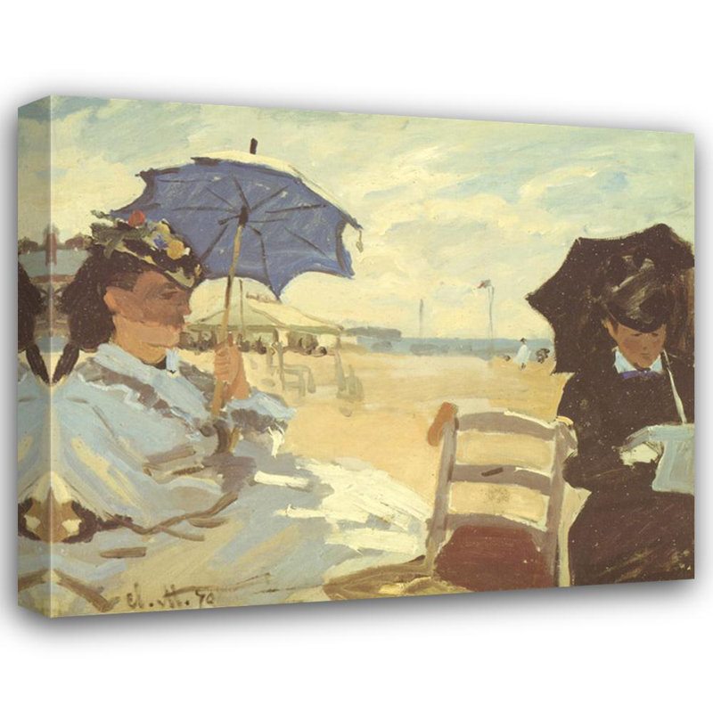 La plage de Trouville, 1870 MCG-PF1097, H 20 po x l 24 po