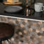 d-c-fix Metal and Stone Hexagon 28.8 x 29cm Premium Self-adhesive Composite Wall Tiles Pack 5