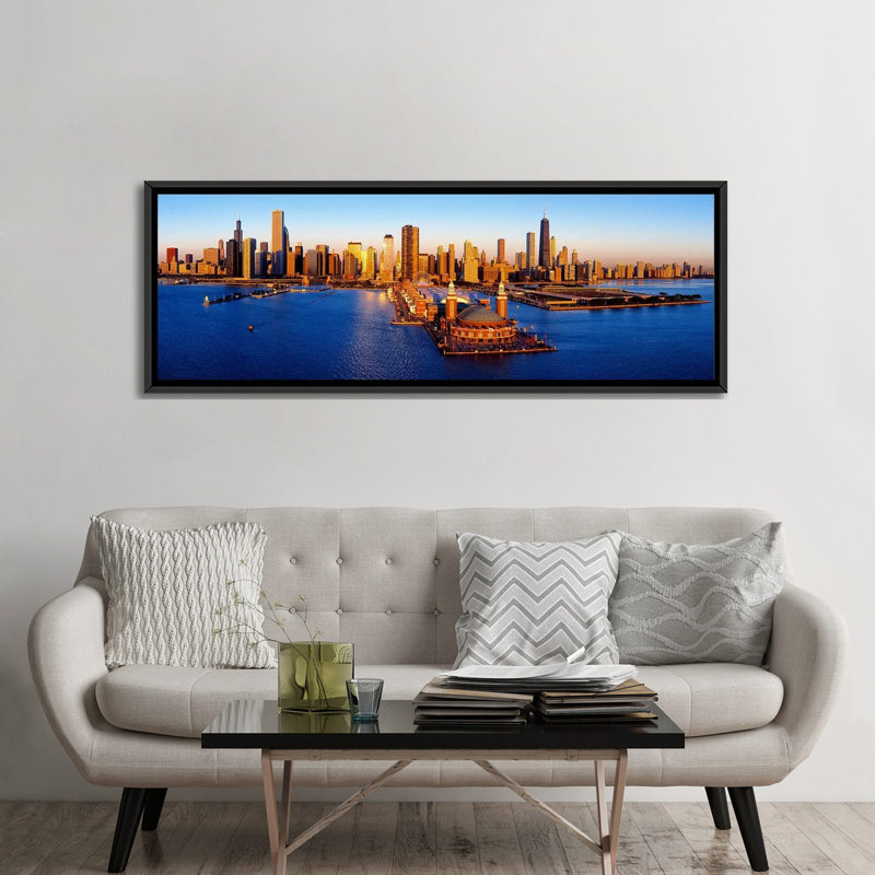 Reproduction de photo sur toile tendue, H 12 po x l 36 po x P 1,5 po, Toile avec cadre noir
