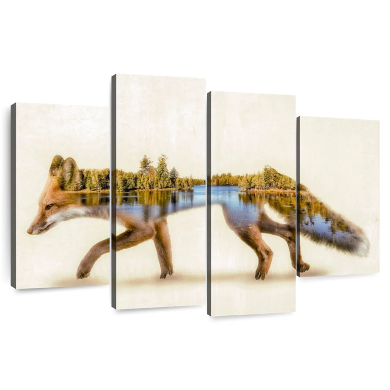 Brampt Forest Fox, 18" H x 30" W