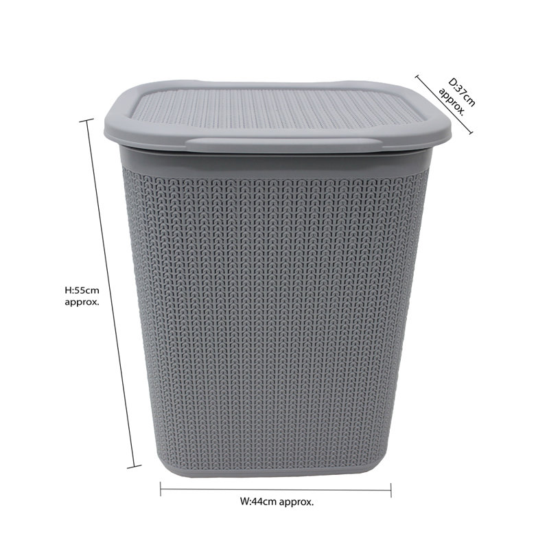 Plastic Laundry Sorter, Grey