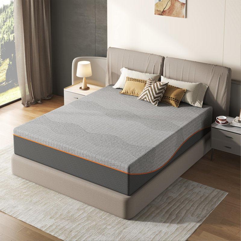 10/12/14 Inch Memory Foam Mattress, Fiberglass Free, Medium Feel, Breathable Cooling Layers, Certified Safe (Twin/Full/Queen/King Sizes)