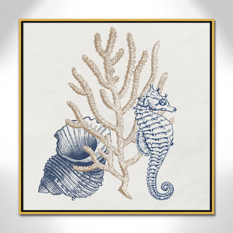 «Into the Sea II» par Kimberly Allen, Or, H 31,5 po x l 31,5 po