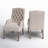 Kondo 19.75'' H Tufted Linen Upholstered Armchair-2060587504